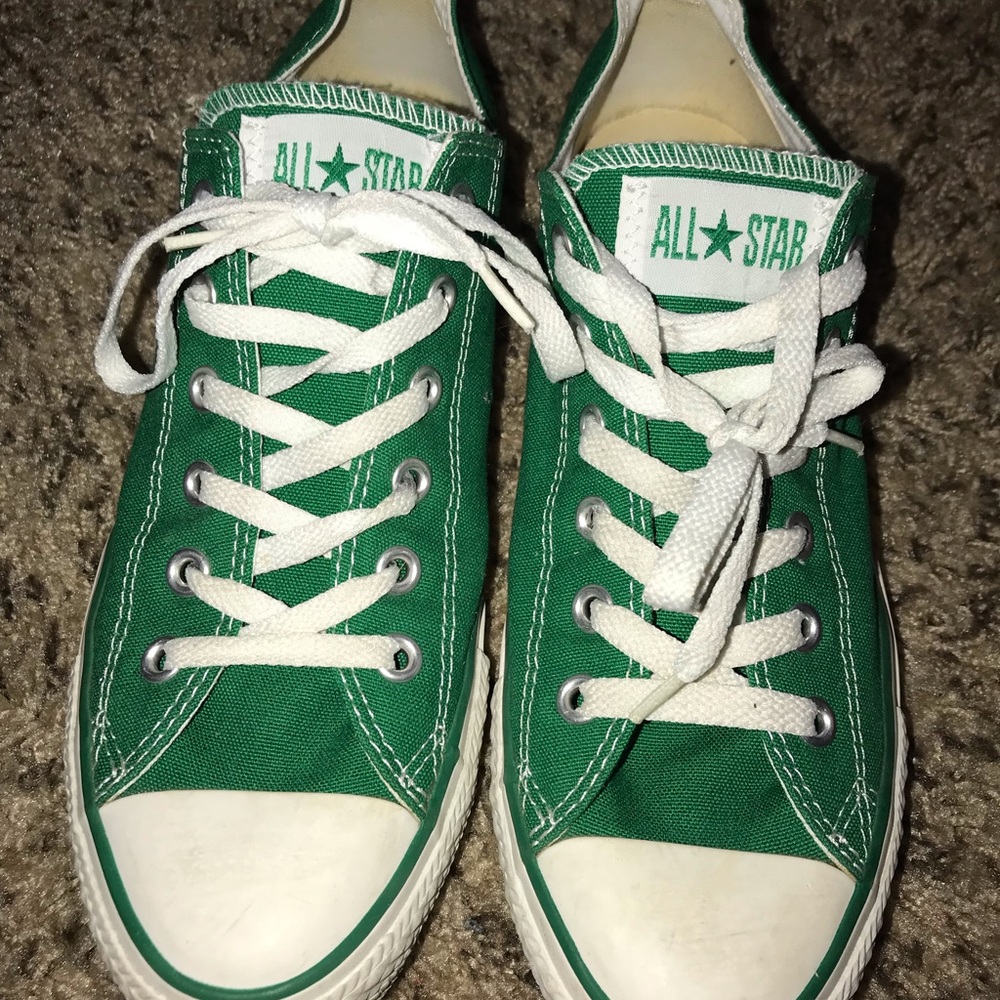 Green converse sneakers